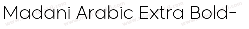 Madani Arabic Extra Bold字体转换